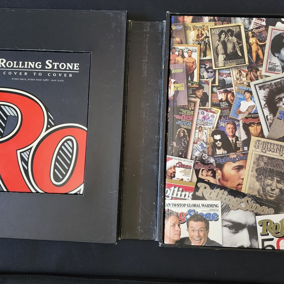 the Rolling Stones Other - Rolling Stone Anniversary CD And Book Box Set Rock N Roll Heavy Metal Hip Hop
